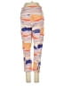 Lululemon Athletica Print Orange Blue Leggings Size 4 - photo 2