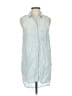 Rails 100% Lyocell Blue Sleeveless Button-Down Shirt Size XS - photo 1