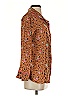 Plush 100% Polyester Brown Long Sleeve Blouse Size XS - photo 4