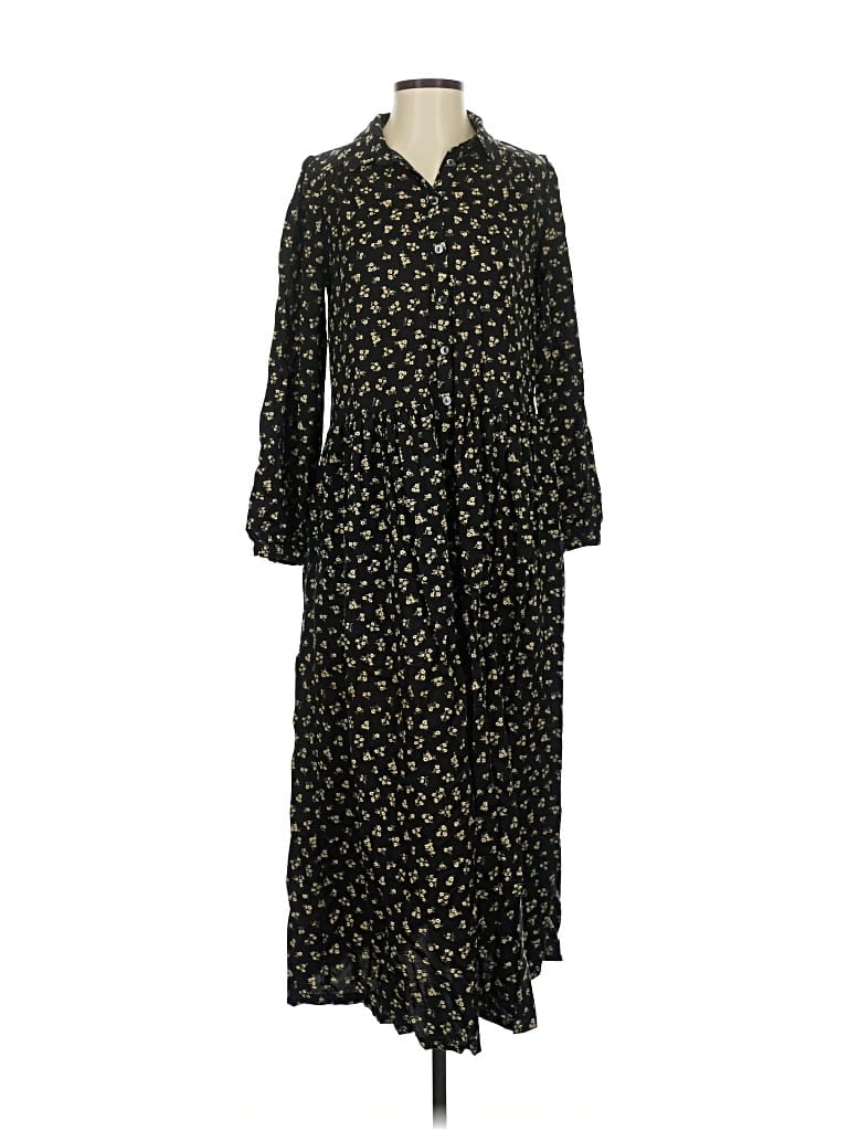 Pre-owned Lost + Wander Casual Dress In Black