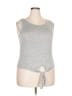 South Beach Gray Sleeveless Top Size 18 - photo 1
