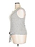 South Beach Gray Sleeveless Top Size 18 - photo 5
