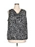 212 Collection 100% Polyester Black Sleeveless Blouse Size 2X - photo 1