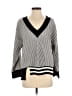 Unio Stripes Gray Pullover Sweater Size S - photo 1