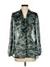 Bellatrix 100% Polyester Teal Long Sleeve Blouse Size S - photo 1