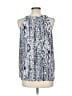 Paraphrase 100% Polyester Blue Sleeveless Blouse Size L - photo 2