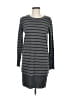 Siena Studio 100% Acrylic Stripes Gray Casual Dress Size M - photo 1