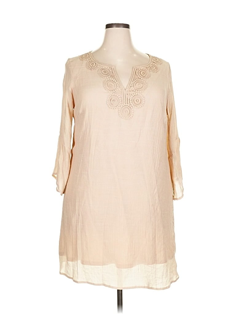 Pre-owned Indigo Rose Casual Dress In Brown