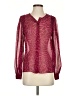 Paige 100% Silk Burgundy Blouse Size XS - photo 1