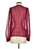 Paige 100% Silk Burgundy Blouse Size XS - photo 2