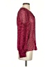 Paige 100% Silk Burgundy Blouse Size XS - photo 4