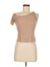 LNA Solid Tan Short Sleeve Top Size S - photo 1