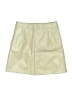Assorted Brands Yellow Ivory Faux Leather Skirt Size M - photo 2