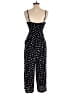 Ann Taylor LOFT Polka Dots Black Jumpsuit Size S - photo 2