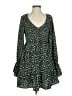New In 100% Polyester Polka Dots Green Casual Dress Size S - photo 1