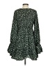 New In 100% Polyester Polka Dots Green Casual Dress Size S - photo 2