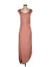 Unbranded Solid Brown Pink Casual Dress Size XS (estimated) - photo 1
