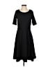 Lands' End Solid Black Casual Dress Size S - photo 1