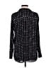 Pleione 100% Polyester Polka Dots Black Long Sleeve Blouse Size M - photo 2