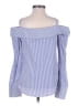 Guest Editor Blue Long Sleeve Blouse Size XS - photo 2