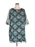 En Focus Studio 100% Polyester Paisley Teal Casual Dress Size 20 - photo 1