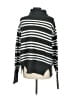 MTLA 100% Acrylic Stripes Black Turtleneck Sweater Size M - photo 2