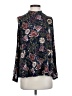 Angie Floral Blue Long Sleeve Blouse Size S - photo 1