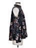 Angie Floral Blue Long Sleeve Blouse Size S - photo 4
