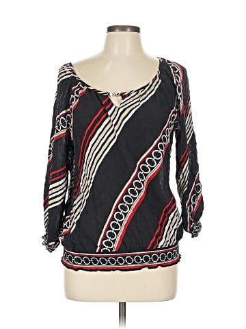 White House Black Market 3/4 Sleeve Silk Top (view 1)