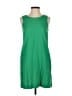 J.Crew Factory Store Solid Green Casual Dress Size 00 - photo 1