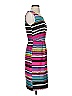Sangria Stripes Multi Color Pink Casual Dress Size 4 - photo 4