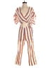 Saylor Stripes Multi Color White Jumpsuit Size XS - photo 1
