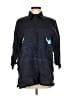 Assorted Brands Black 3/4 Sleeve Button-Down Shirt Size M - photo 1