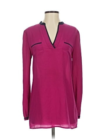 Tory Burch Long Sleeve Silk Top (view 1)