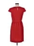 J.Crew 100% Polyester Solid Red Casual Dress Size 8 - photo 2