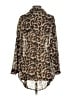 French Connection 100% Polyester Animal Print Brown Long Sleeve Blouse Size S - photo 2