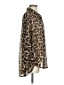 French Connection 100% Polyester Animal Print Brown Long Sleeve Blouse Size S - photo 4
