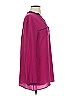 Tory Burch 100% Silk Pink Burgundy Long Sleeve Silk Top Size 4 - photo 5