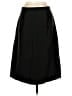 Ann Taylor 100% Silk Solid Black Silk Skirt Size 4 - photo 2