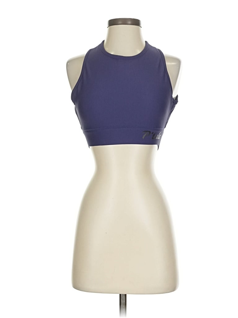 Pre-owned P'tula Tank Top Purple Halter Neckline Tops