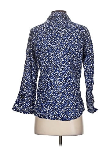 Foxcroft 3/4 Sleeve Button-Down Shirt (view 2)