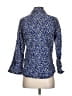 Foxcroft Print Blue 3/4 Sleeve Button-Down Shirt Size 4 - photo 2
