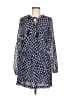 MICHAEL Michael Kors 100% Polyester Blue Casual Dress Size M - photo 1