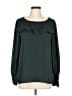 Express 100% Polyester Green Long Sleeve Blouse Size L - photo 1