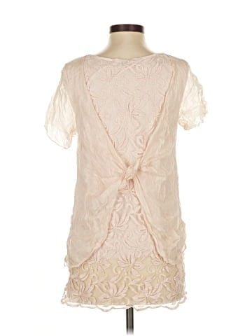 Giusy Short Sleeve Silk Top (view 2)
