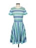 BCBGMAXAZRIA Argyle Blue Casual Dress Size S - photo 1