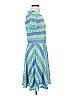 BCBGMAXAZRIA Argyle Blue Casual Dress Size S - photo 4