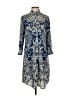 CAbi 100% Polyester Paisley Blue Casual Dress Size S - photo 1