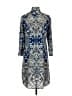 CAbi 100% Polyester Paisley Blue Casual Dress Size S - photo 2