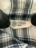 Candace Cameron Bure Plaid Silver Long Sleeve Blouse Size M - photo 4